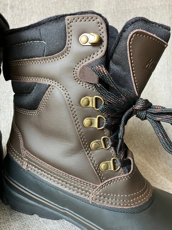 KHOMBU Men\'s Kenny Leather Duck Snow Boots Waterproof -20 Degrees Size 8 main image 12